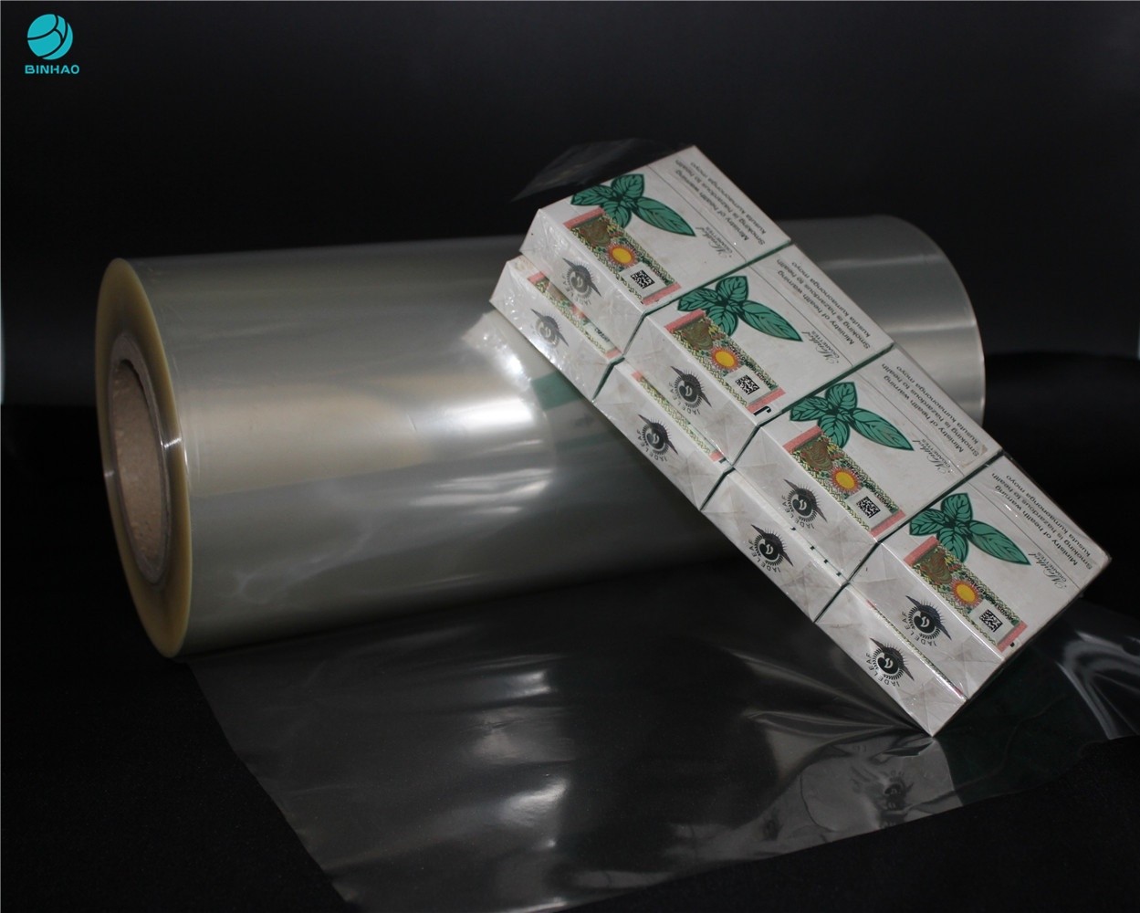 5% High Shrinkage PVC Packaging Film For Food Packaging And Naked Cigarette Box With ISO Certificate